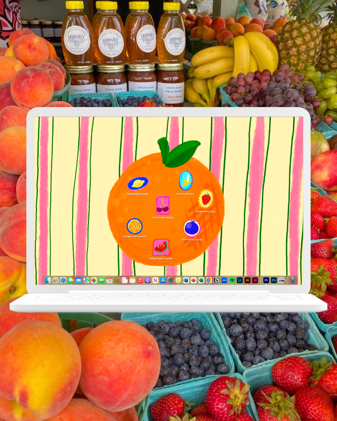 🍌🍉fruit sticker desktop pack🍒🍊