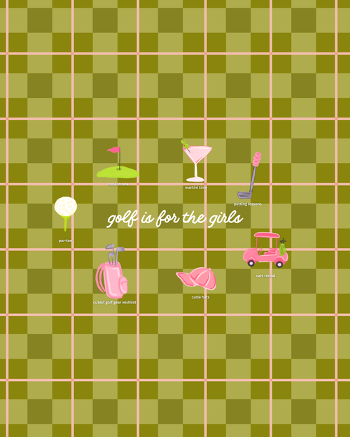 ⛳️ Golf Is For The Girls Desktop Sticker Pack 💞