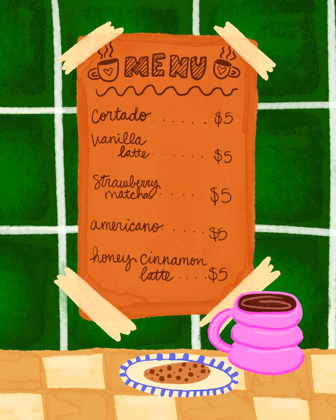 🍵coffee shop desktop sticker pack☕️