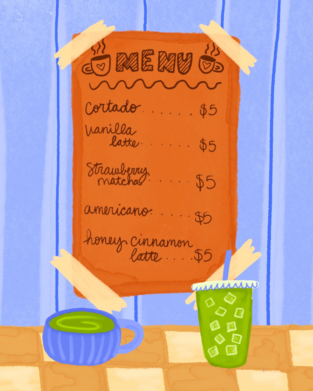 🍵coffee shop desktop sticker pack☕️