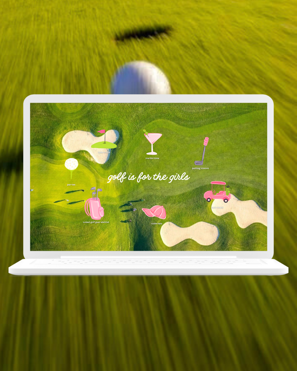 ⛳️ Golf Is For The Girls Desktop Sticker Pack 💞