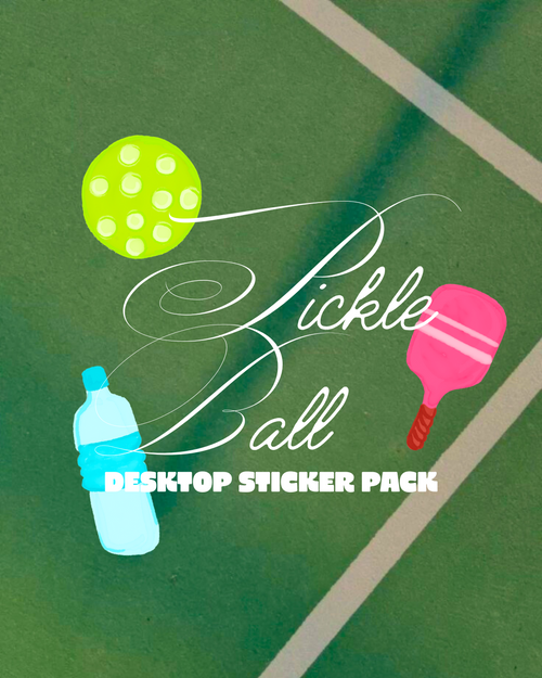 💕 Pickleball Desktop Sticker Pack 🎾